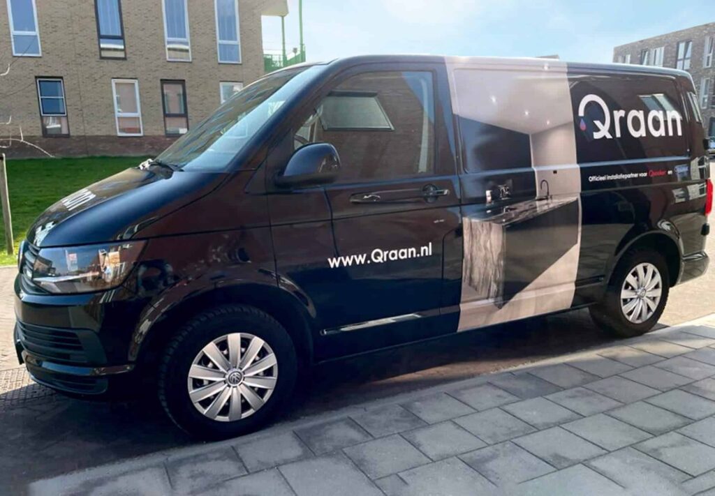 Auto belettering Qraan