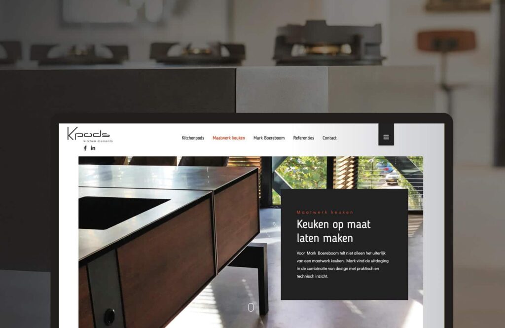 Logo en website voor keuken bouwbedrijf Wijchen